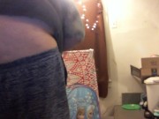 fat white girl buttcrack putting clothes away 12/16