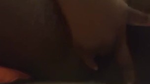 Tight ebony pussy squirt