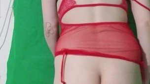 Alternative babe lingerie strip tease