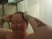 BBW MILF in the shower 4/16