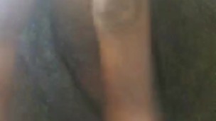 Juicy black pussy fingered