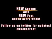 Hot blonde teen Chastity is ready to give a footjob only at FuckedFeet 1/16