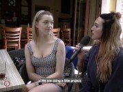 HITZEFREI Sexy blonde finds random guy on street 1/16