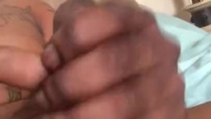 She watch me play wit my dick pt.2 (cum shot)
