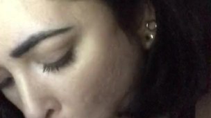 Brunette Suck Dildo Blowjob