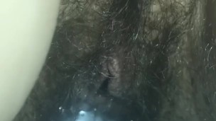 PERFECT LITTLE HAIRY PUSSY PISSING & RUBBING CLIT