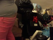 buttcrack in jeans - then stripping naked 5/16