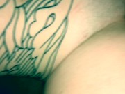 Tattooed girl friend gets fucked doggystyle 14/16