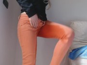 Pee in my orange jeans 15/16