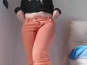 Pee in my orange jeans 16/16