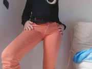 Pee in my orange jeans 3/16