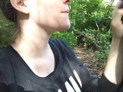 Girlfriend Sucks My Dick UntiI I Cum In Public 1/16