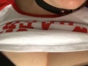 Moaning while I masturbate