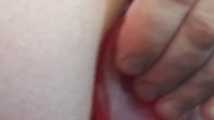 Treating my asshole to a large pink buttplug at lunch