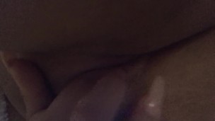 Playing with my tight little pussy