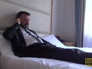 English BBW whore ass hammered and fed with masters cum 4/16