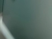 Risky, jerking off and cumming in a public toilet in middle of the day 7/16