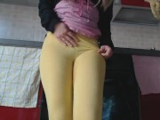 pee desperation in yoga pants 7/16