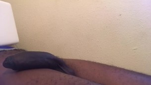 Black dick flaccid to erect