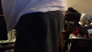 buttcrack - shorts keep falling down putting clothes away