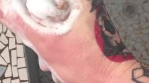 Amateur Shower wank