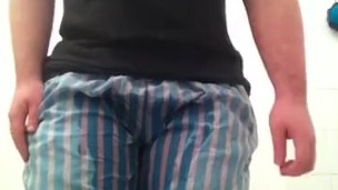 FTM Desperately Wets Pajama Pants