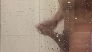 MASTURBATING in the Shower ** CUMSHOT all over **
