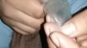 Used Condom tease