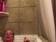 MILF getting off in Jacuzzi.