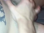 teen rides and takes a pounding from behind 2/16