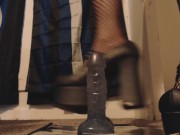 Goth Girl Tramples and Steps All Over Your Dick in her New Platform Heels 10/16
