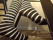 #57 striped stockings 7/16