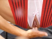 7 minutes multi squirt like a fountain orgasm on her friends cock and body 9/16