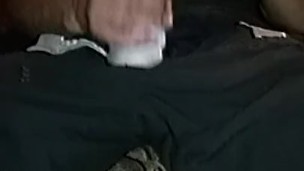 Jacking off at home after work