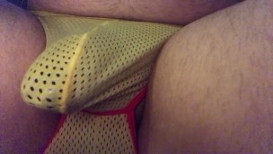 Slave in Chastity required to do solo assplay