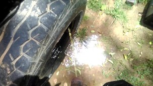 Pissing on my pos truck.