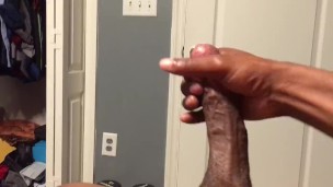 Big black cock masterbation “cumming”