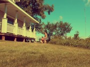 Missy and George Exposed -  Sucking His Dick in the Front Yard 11/16