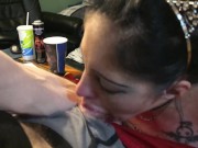 JezabelJamez sucking dick gets the daddy talk degrade the whores TX/Houston 13/16