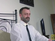 Submissive English slut dommed and fed with masters cum 3/16