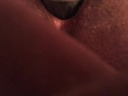 Juiicy fun with Big Black dildo 4/16