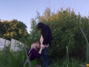 schoolgirl sloppy blowjob on nature cums on face 12/16