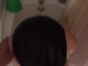 HOT POV Shower Blowjob & Cum In Mouth! Subscriber Request 13/16