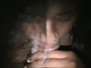 Ebony hotwife gives sensual blowjob to her white husband 5/16