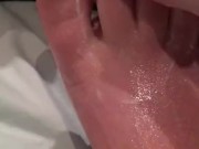 Erotic foot massage