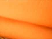 Massive anal gape for tied up blonde teen (internal anal creampie) 9/16