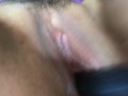 Teen creams all over toy