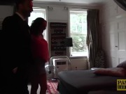 Nasty British subslut gagged for rough cunt pounding 6/16