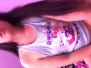 Asian cums hard on big cock 2/16