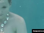 Underwater Naked Siren Sunny Lane Sucks Dick Below The Tide!